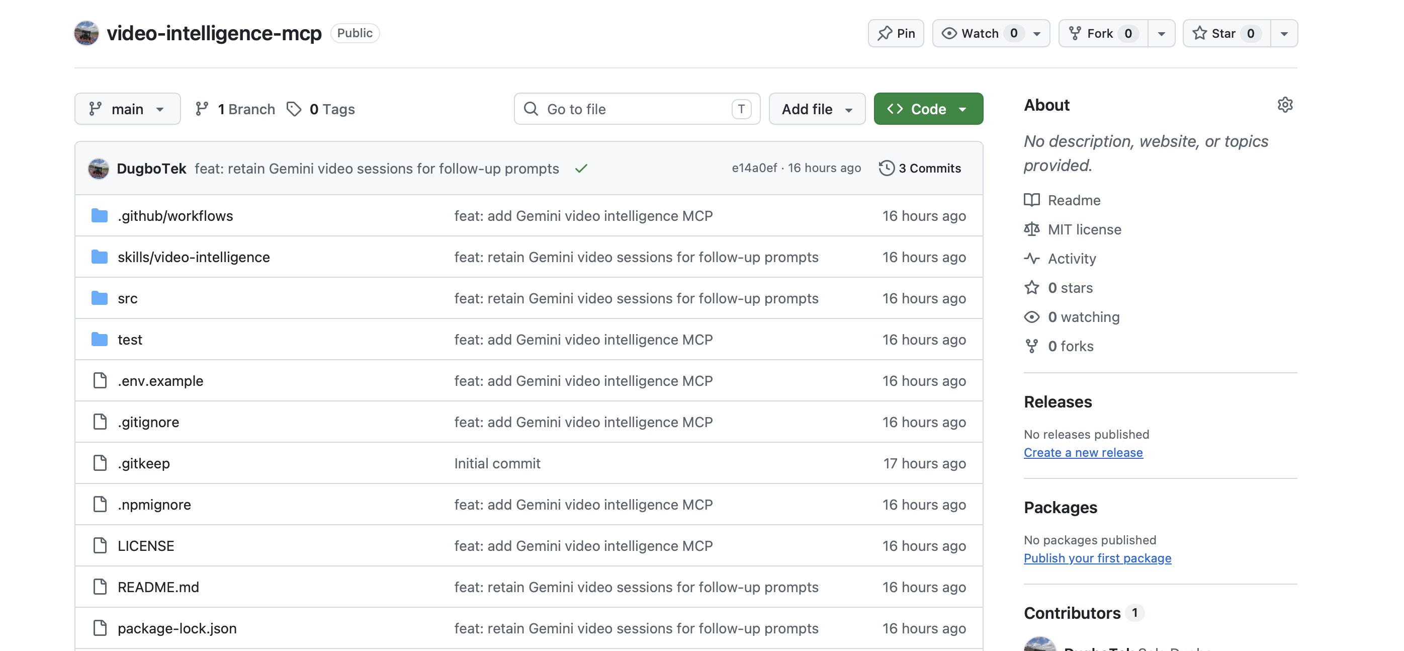 video-intelligence-mcp homepage preview